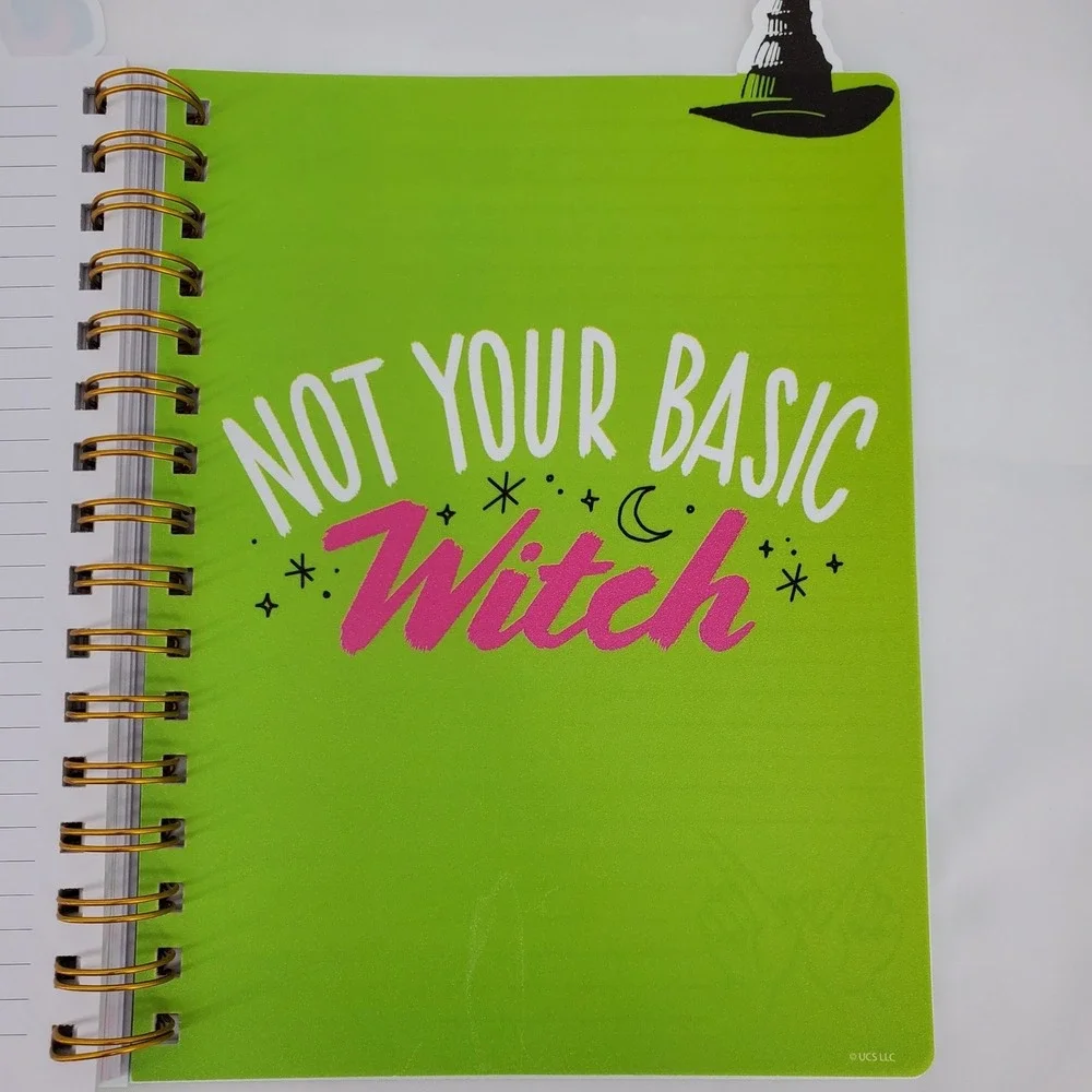 Wicked Journal Spiral Bound Green Elphaba Bookmark Sections 96 Pages 8